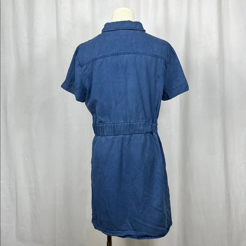 J. Crew‎ Zip-Front Denim Dress.